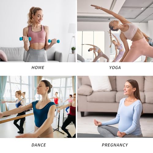 Image of Yoga Socks Non Slip Grips Anti Skid Women Athletic Socks Pilates Ballet Barre Crew Socks Ruffle Cuff 2 Pairs