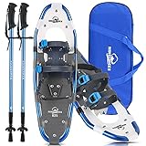 NineTrees 3-in-1 Xtreme Lightweight Terrain Snowshoes for Men Women Youth Kids, Light Weight Aluminu
