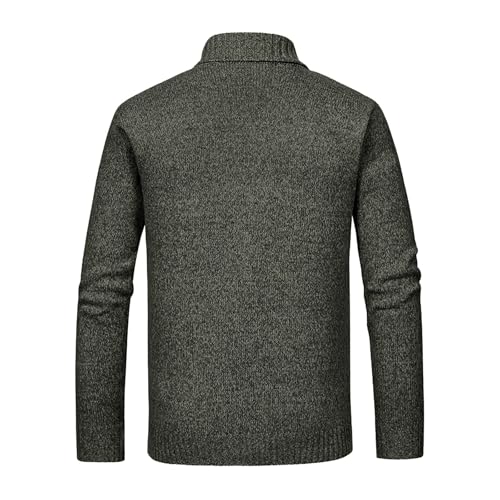 Cambkatl Men's Double-Breasted Sweaters Shawl Collar Long Sleeve Casual Cable Knit Cardigans Warm Thermal Outerwears3