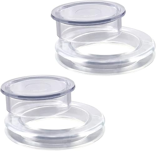 Juego de tapones de anillo de agujero para sombrilla de mesa de patio, cubierta de anillo de silicona para jardín, tienda translúcida, 2 piezas,