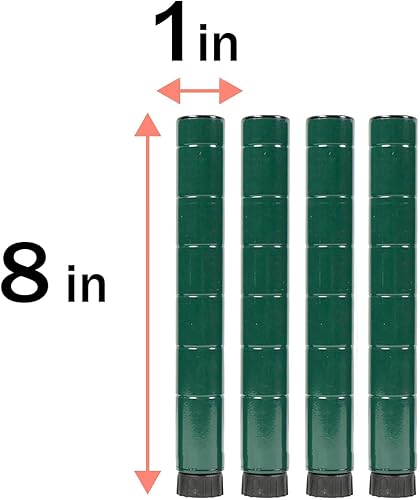 Miniatura 7 de Postes de estantería de alambre epoxi verde  Paquete de 4 postes  NSF Commercial Heavy Duty (postes de estantería de alambre epoxi verde, 14