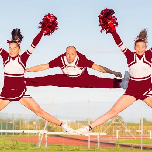 Image of Maiteenly 24 Pairs Ankle Cheer Socks Cheerleading Team Cheerleader Socks for Women Girls Cheer Accessories Gifts