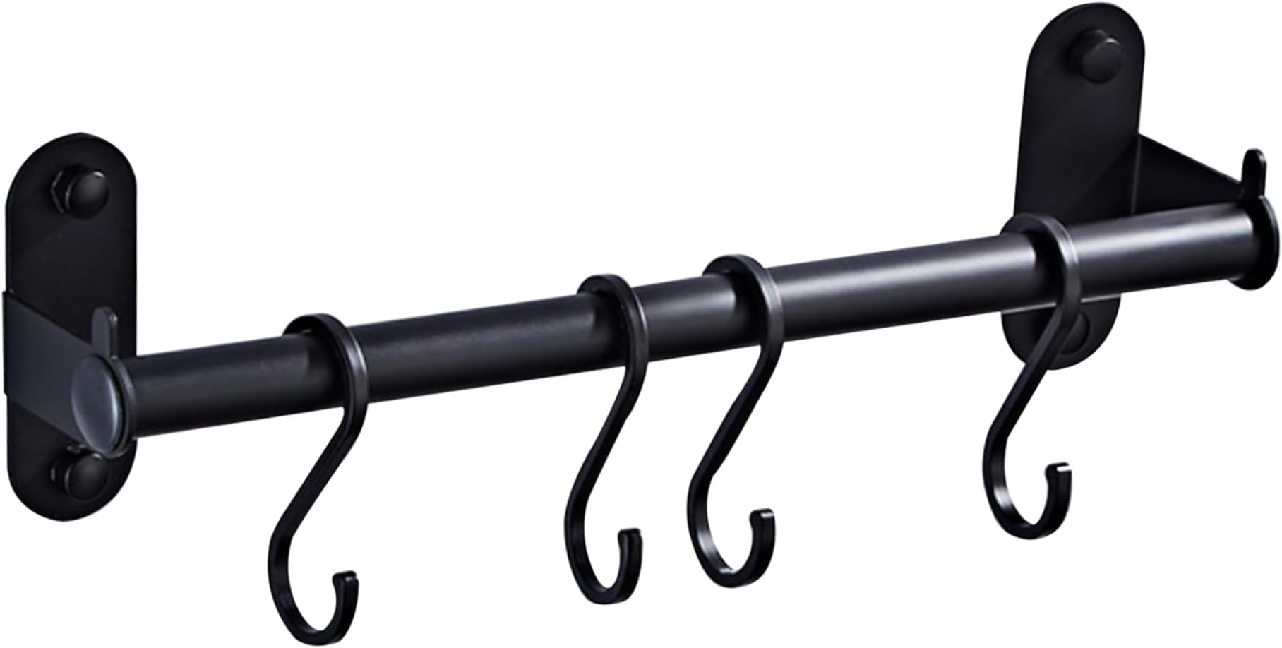 Kitchen Hanging Rack ROTHLEY Stainless Steel Hanging Pot Rack Hanger: 23.7 Inch Brass Pot And Pan Hanger Wall Mounted Hanging Pot Bar Rack Heavy Duty Pot Hangers Kitchen Rail With 8 S