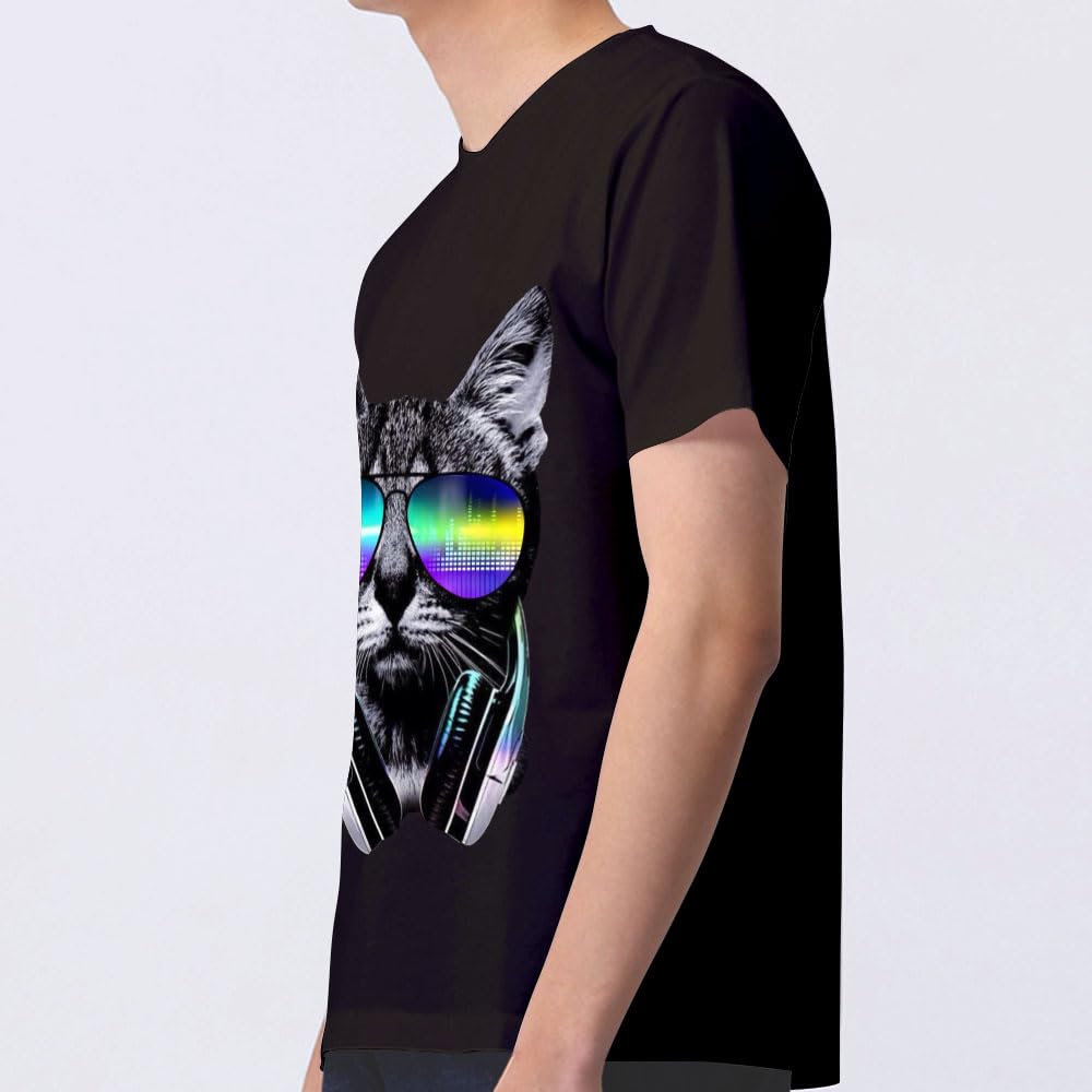 Camiseta clásica para hombre, camiseta de manga corta con gráficos, color blanco fresco, camiseta casual de primera calidad