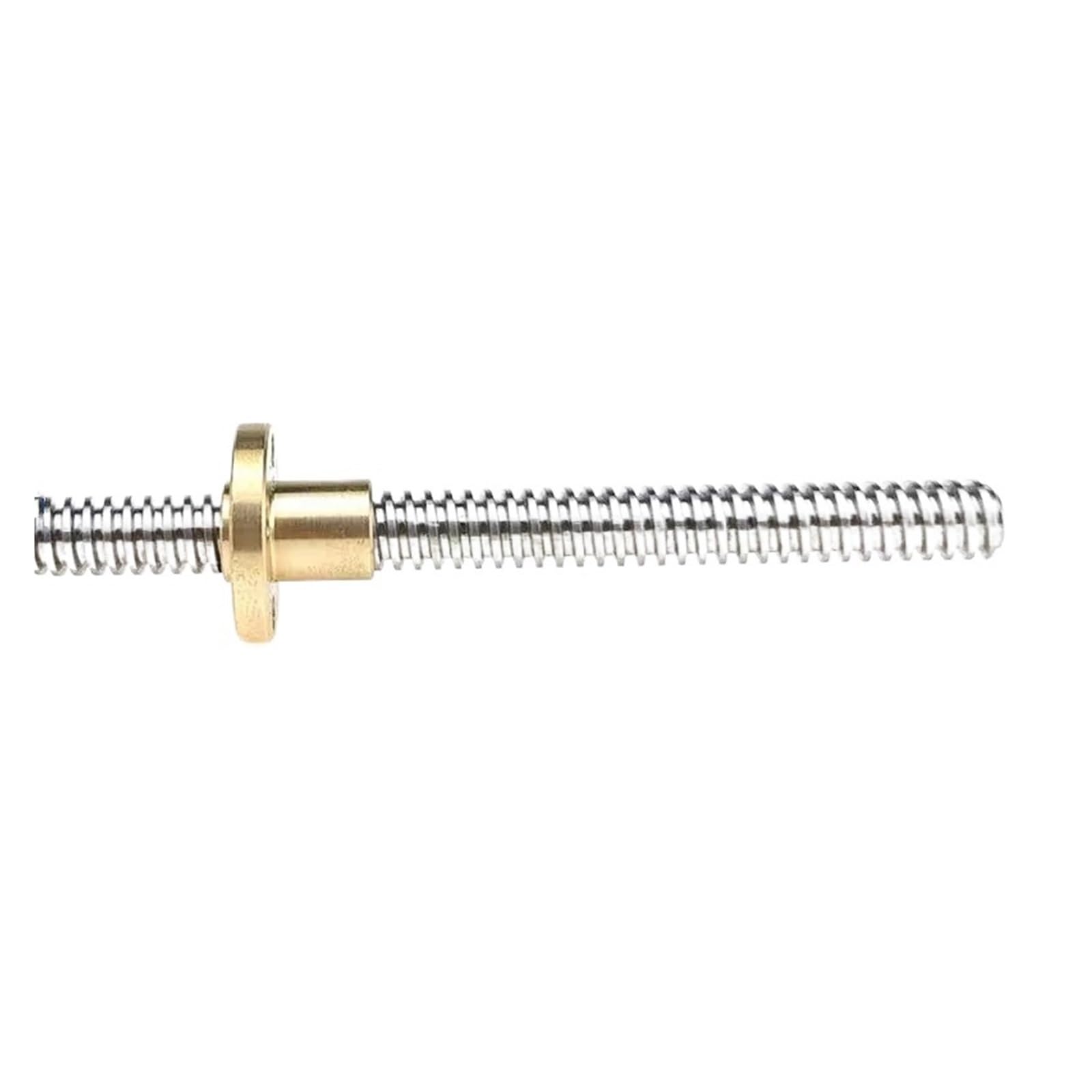 Metal Ball Screw nut T8 Lead Screw THSL-300-8D Trapezoidal Rod T8 Lead Screw Thread 8mm Lead 2mm Length 100mm-1000mm with Brass Nut(300mm)