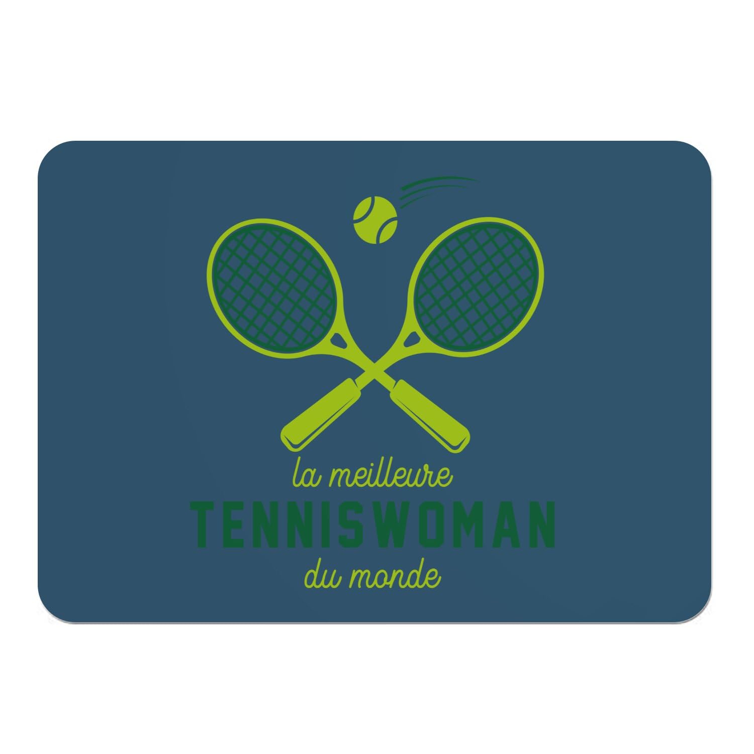 Napperons bleu tennis souples grand format pour protéger votre table des taches