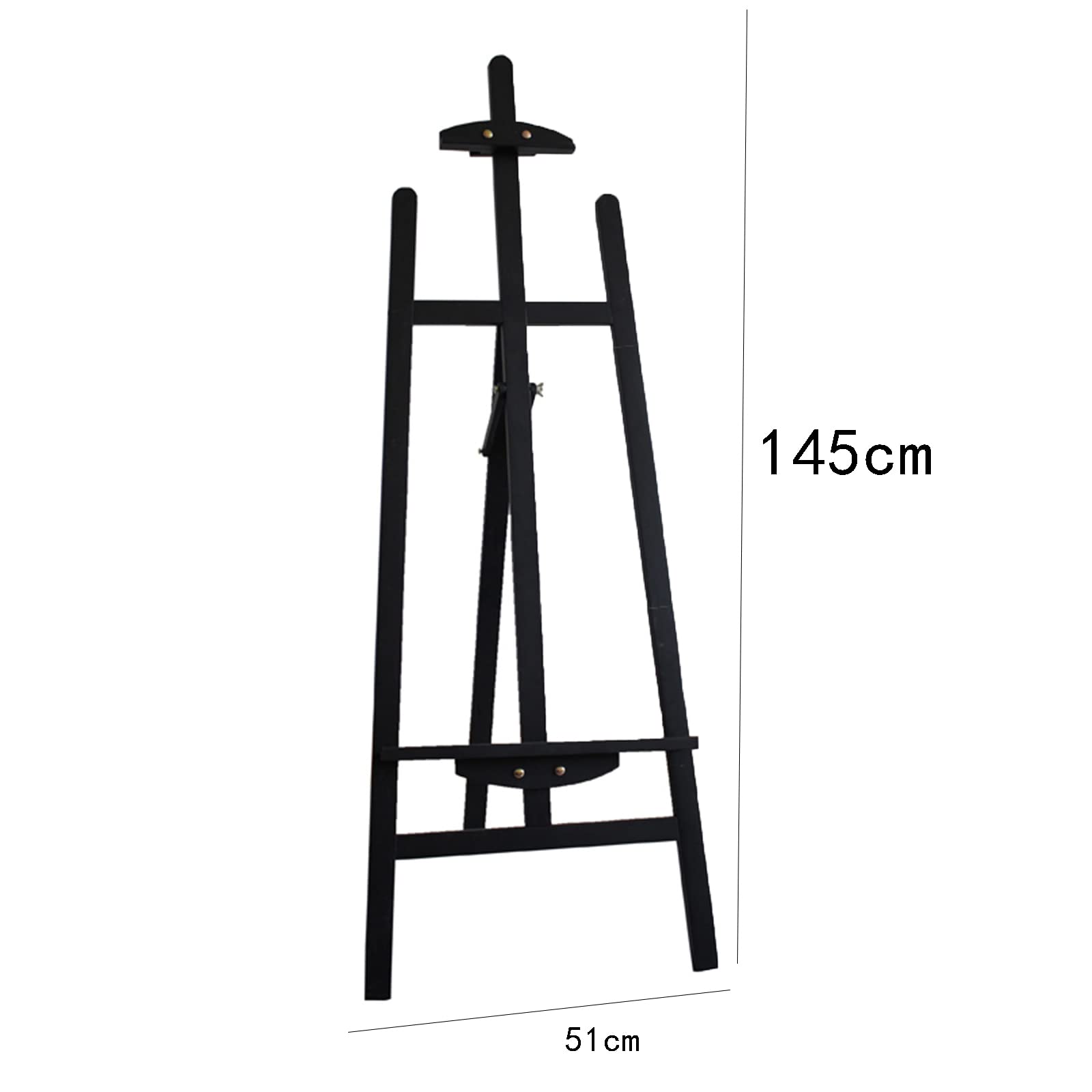 Solidny drewniany sztaluga, sztaluga malarska, przenośna składana sztaluga wystawowa, stojak w kształcie litery A na znaki ślubne, plakaty i mężczyzn(B-145CM)