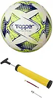 Bola De Futebol Profissional Topper Futsal Slick 22 Com Bomba De Encher- Tamanho Oficial para Quadra | Ideal para Treinos e Jogos e Lazer