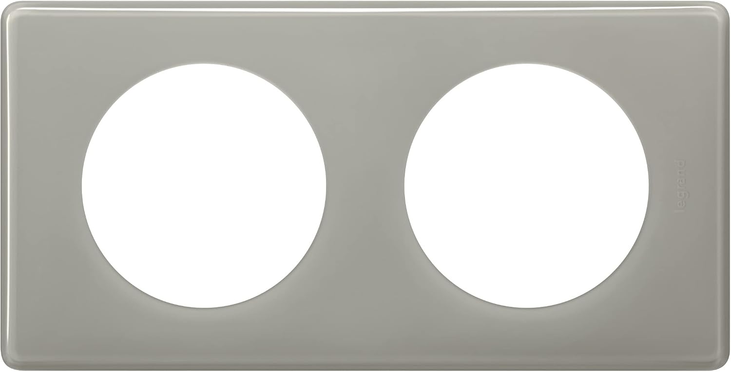 Legrand - Céliane plaque - Pearl grey lacquered - 2 positions
