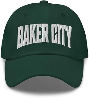 Baker City Baseball Cap Baker City Dad Hat Oregon OR Hat Embroidered Souvenir