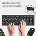 Philips SPT6324 Wireless Keyboard and Mouse Combo | Ambidextrous, Low-Profile | Adjustable DPI Mouse, Full-Sized Keyboard, | Plug and Play for Windows, Laptop, PC or Notebook