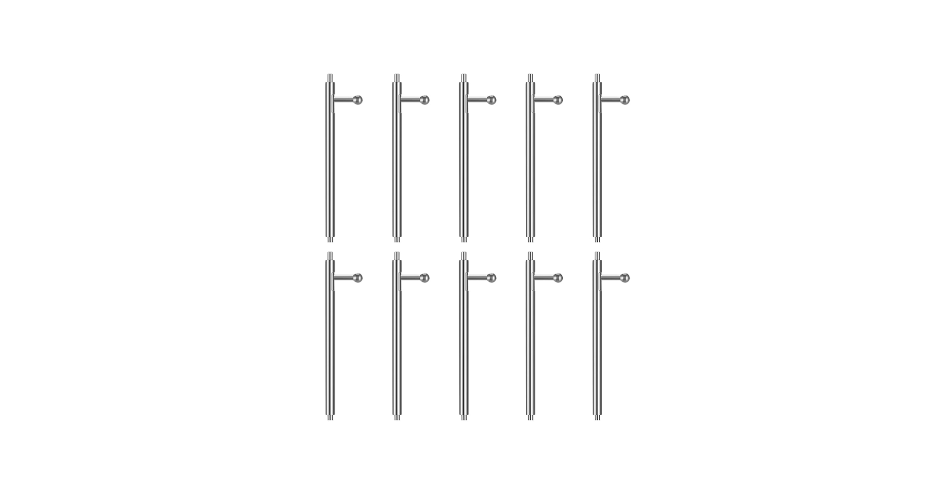 Compatible for Fitbit Watch Band Pins with Quick Release Spring Bars Metal Replacement Watch Strap Link Pins for Smartwatch (23mm x 1.5mm, 10 Pack)