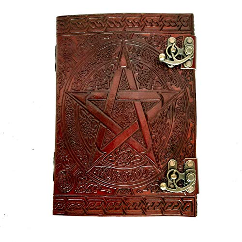 Livre vierge grimoire en cuir fait main pour conserver vos secrets