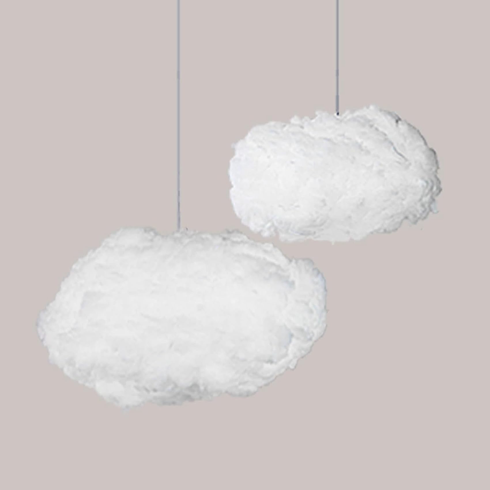 Decorazioni Un Forma di Nuvola da 27 Pezzi per Soffitto, Decorazione Un Forma di Nuvola Sospesa nel Simulazione di Cotone, Oggetti di Scena per Nuvole Artificiali 3D