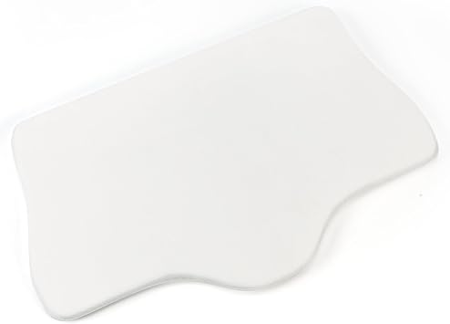 Cervical Pillow Pad - Adjustable Foam Height Enhancer for Sleeping Support, White