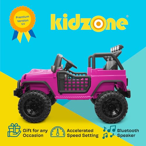Kidzone 060-ROT-05-PK 12V 3.8 Mph Kids 2-Seater Ride thumb #1