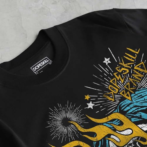 Image of DopeSkill Halloween Graphic Tee Streetwear Hip Hop Hypebeast Unisex T-Shirt Sneaker Colour Matching Shirts Spooky Graphic