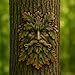 Green Man Wall Plaque – Celtic Tree Spirit Resin Sculpture for Garden or Home Décor – Forest Face Wall Art, Pagan Wiccan Celtic Decor, Outdoor Garden Wall Hanging, Hand-Painted Resin Greenman Ornament
