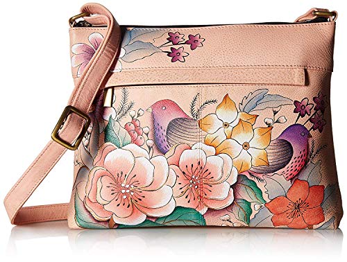 Image of Anna by Anuschka Women's Genuine Leather Medium Crossbody with External Zipper Pocket