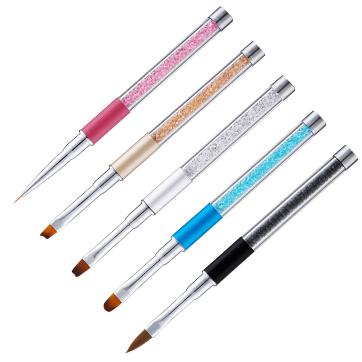 Healvian 10piezas Pinceles Para Decoración De Uñas Mango De Herramientas De Arte De Uñas Para Uso Profesional y Doméstico Incluye Pincel y Detalles Para Principiantes y Amantes Del Nail