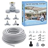 Fácil instalación: utilizando los clips de montaje incluidos, puedes montar el sistema de niebla del patio y disfrutar de tu jardín en cuestión de minutos.