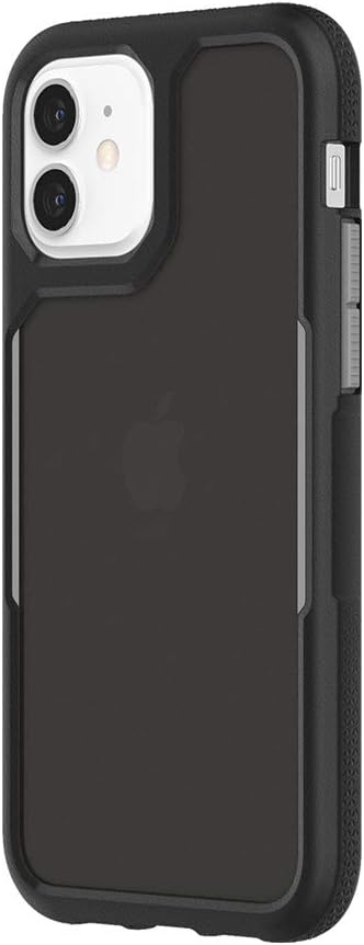 Griffin Survivor Endurance GIP-056-BKG Protective Case for iPhone 12 & 12 Pro - Black/Grey