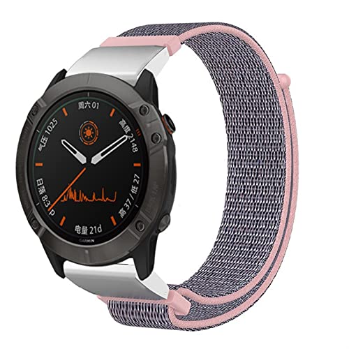 Bracelet montre nylon 26mm libération rapide compatible Garmin Fenix 5X - 7