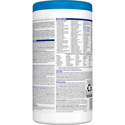 Clorox Healthcare Bleach Germicidal Wipes, 6.75" x 9", 70 Count Canister (Package May Vary) - image 9