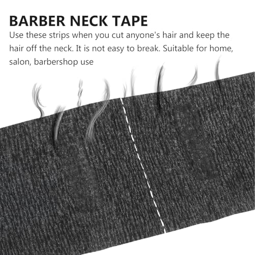 Bandes de cou en papier jetable noir sans odeur et faciles à stocker pour coupe