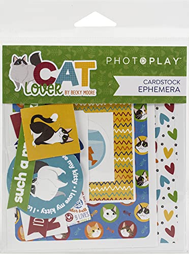 Photo Play Paper CAT Lover DIECUTS Ephemera, 0