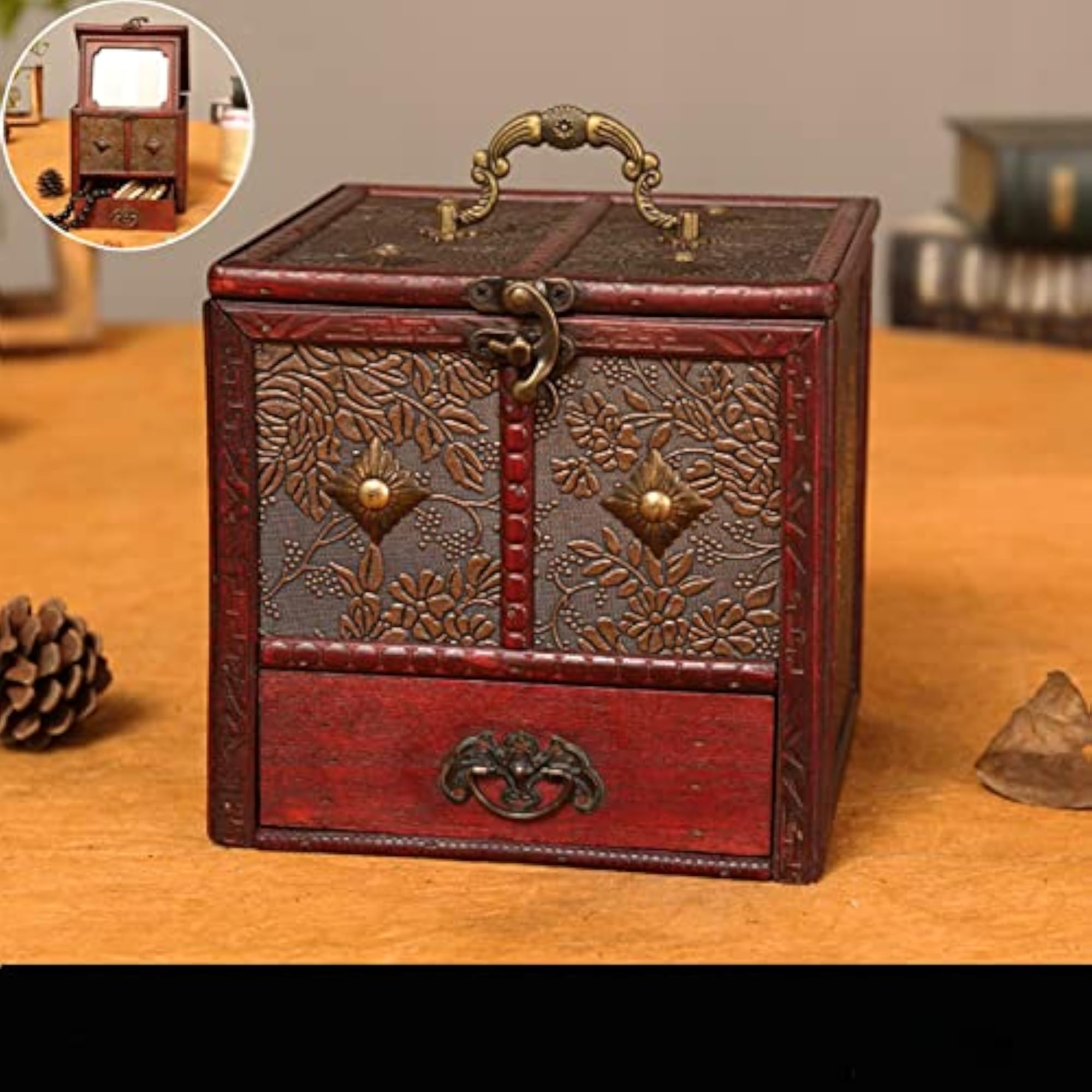Treasure Chest Vintage Storage Box for Jewelry