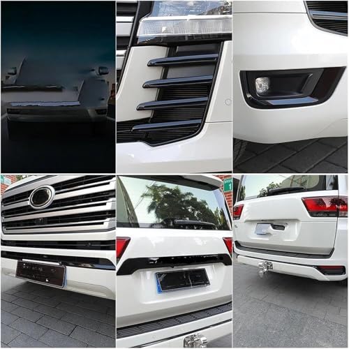 Reemplazo de parrilla rejilla delantera para Land Cruiser LC300 2022 2023 y marco antiniebla A 3