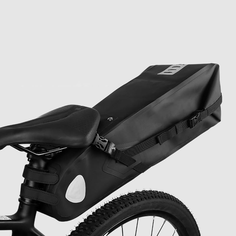 SOODOO Bike Saddle Bag 10L Waterproof Bicycle Under Seat Bag Cycling Storage Bag for Mountain Road Bike