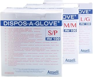 Luvas estéreis de copolímero em papel, tamanho grande, art. CN-100.252