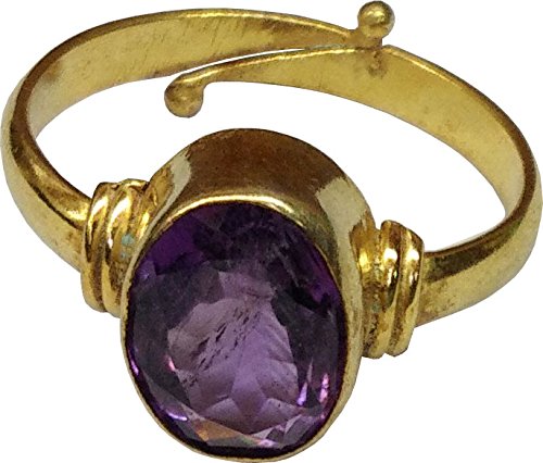 Aldomin Amethyst Healing Crystal Ring In Brass (B073S94LQS) Amazon Price History, Amazon Price Tracker