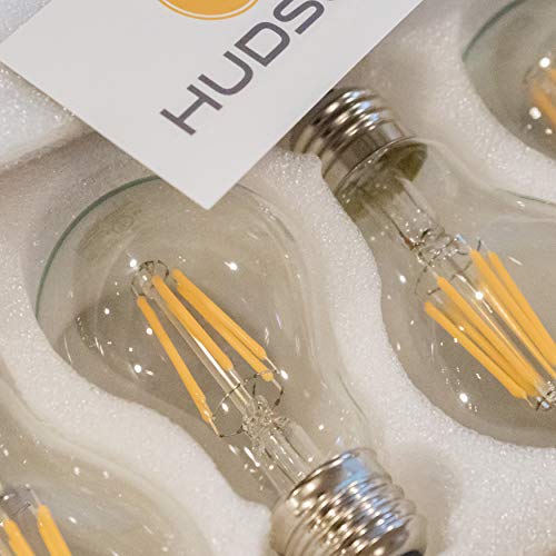 LED A19 Light Bulbs: 6 Watt - 2700K Warm Lightbulbs - 60W Equivalent - Classic Clear Glass Dimmable LED Light Bulbs - E26 LED Bulb Base - Vintage Light Bulb Set - 6 Pack - Image 6