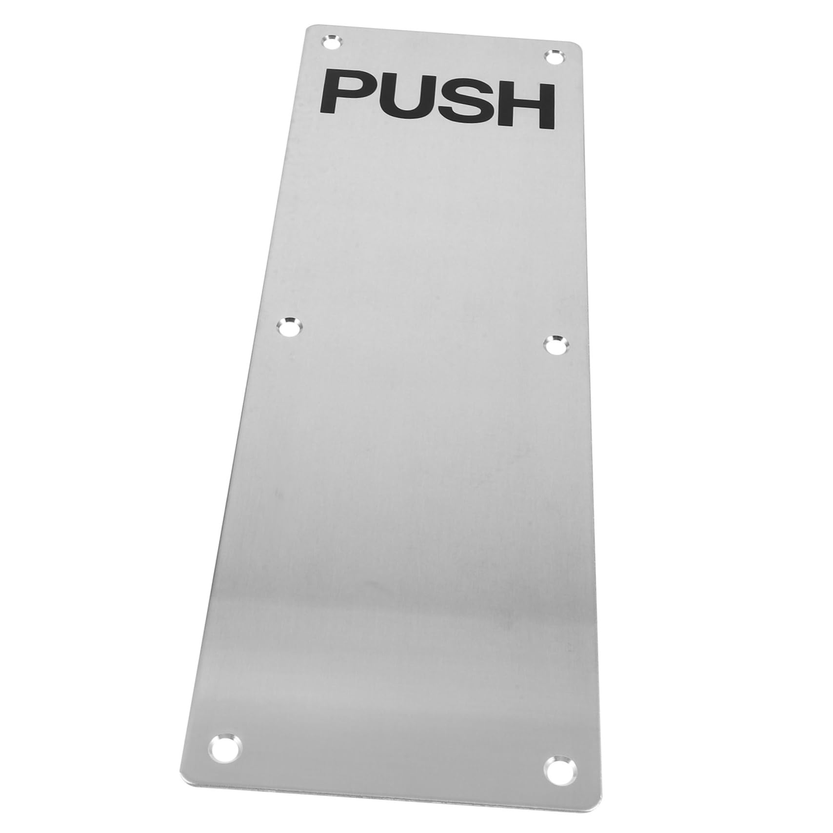 Plaque de poussée inox protection de porte contre les chocs et rayures