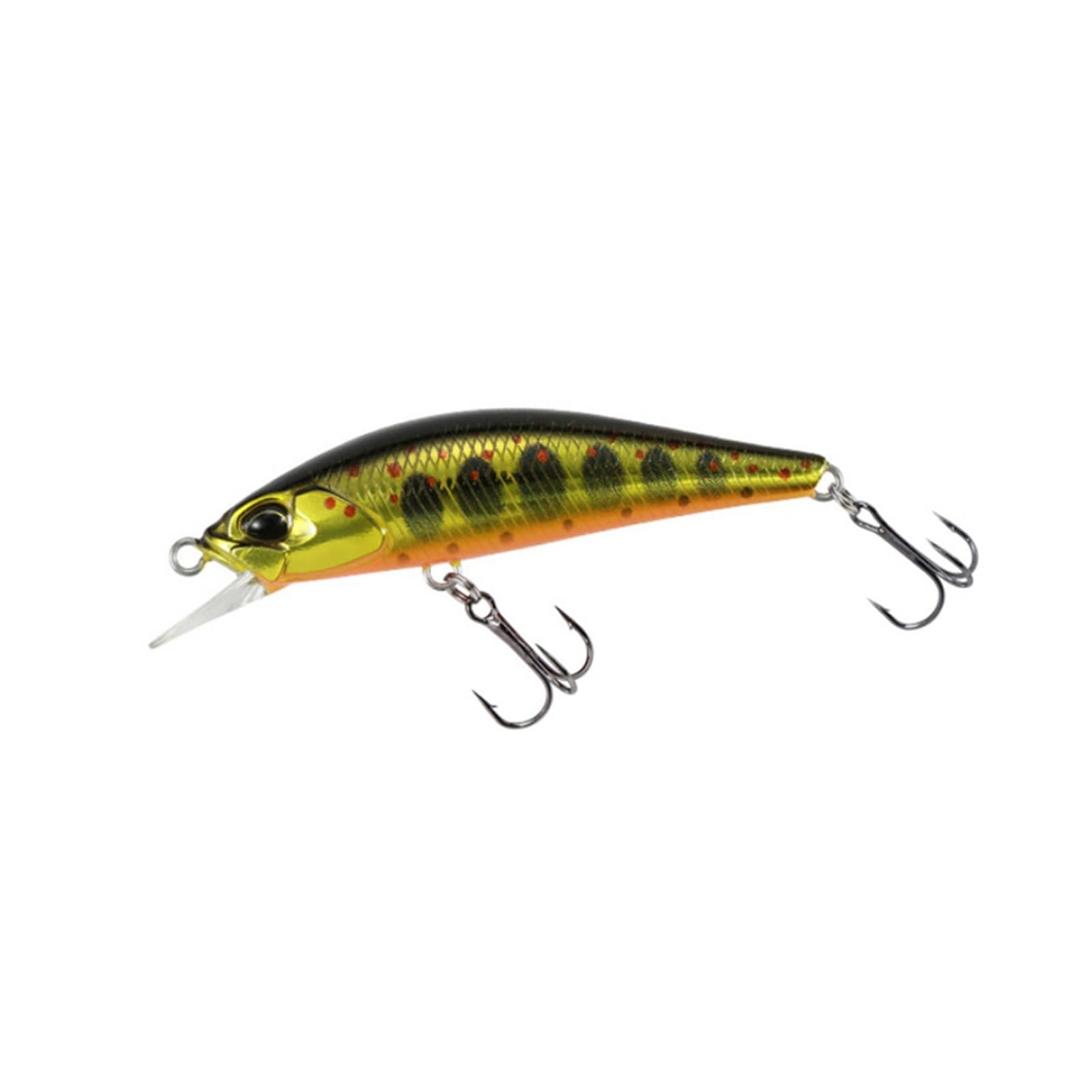 Señuelos de Pesca, 3D Eyes Señuelo De Pesca Suave 9 unids/set 5cm fregadero pececillo cebo Pesca señuelo cuentas lubina plástico biónico duro Artificial Pesca aparejos perca trucha Wobbler Kit
