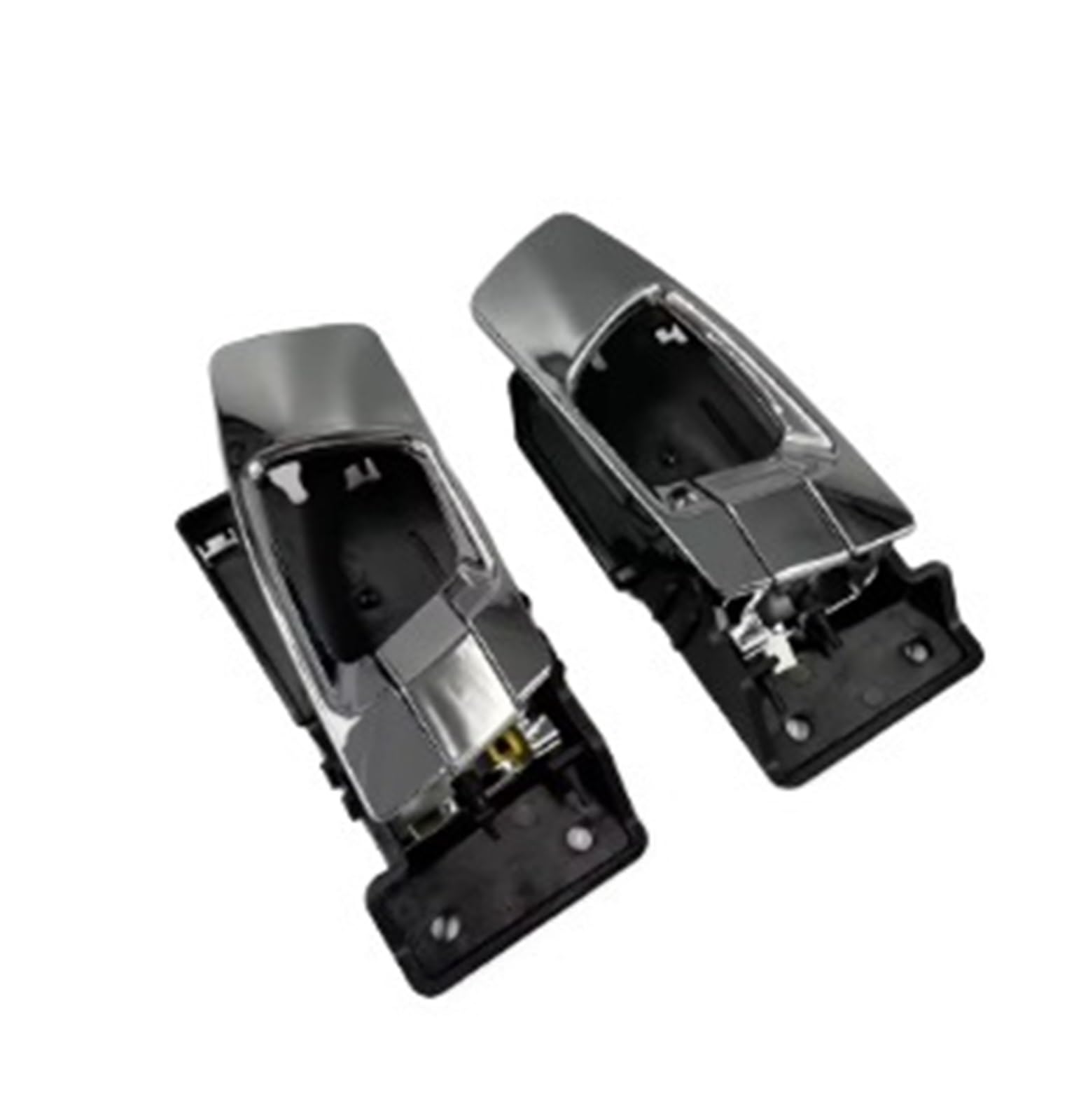 Mashrgx 1 Pair Front Rear Inner Handle For Kia For Carens For Rondo For Citra 2003 2004 2005 2006 Chrome(1 Pair)