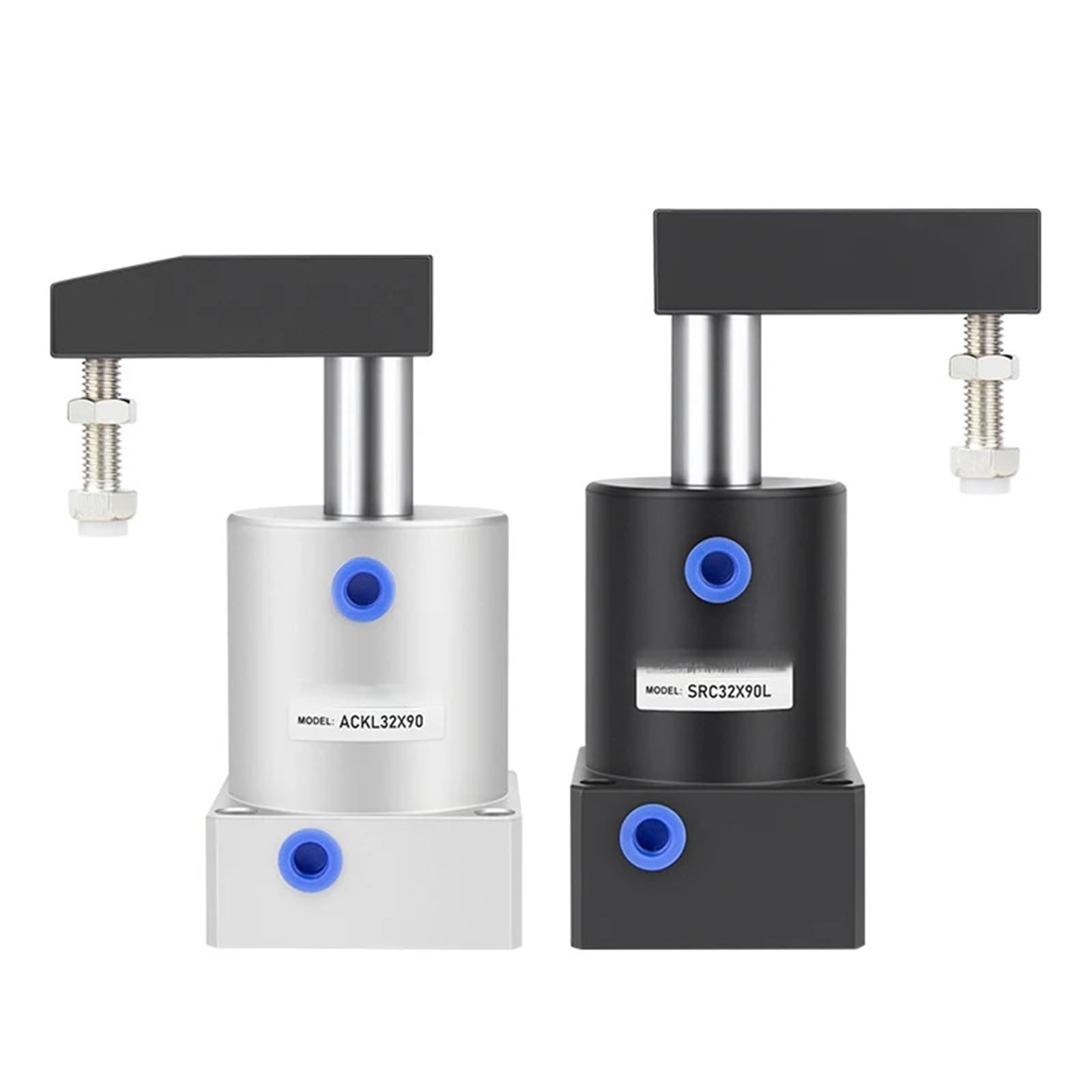 Vérin pneumatique rotatif avec angle de rotation précis pour serrage industriel