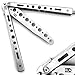 BOKHAMMER - Argent Butterfly Balisong Couteau Papillon Exercice