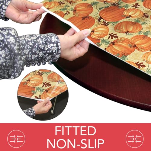 image for Covers For The Home Deluxe Elastic Edged Flannel Backed Vinyl Fitted T