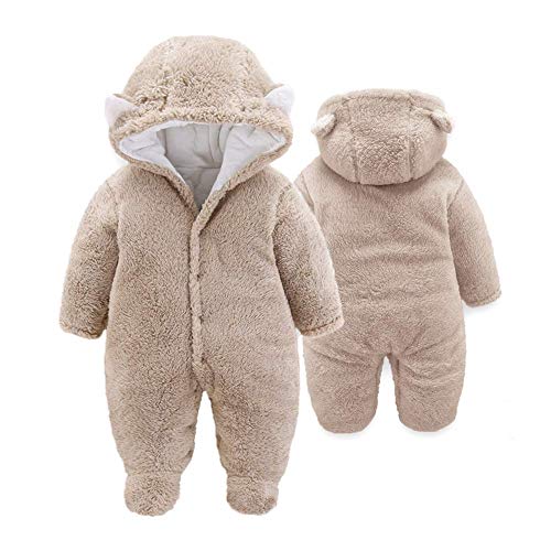XMWEALTHY Unisex Baby Clothes Winter Coats Cute Newborn Infant Jumpsuit Snowsuit Bodysuits Registry for Baby Essentials Stuff