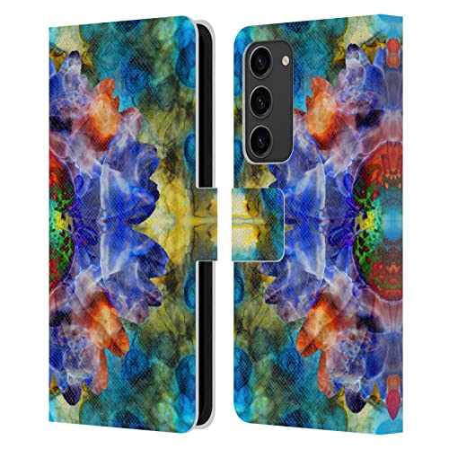 Étui portefeuille Samsung S23+ 5G Haroulita en cuir imprimé avec porte-cartes et support vidéo
