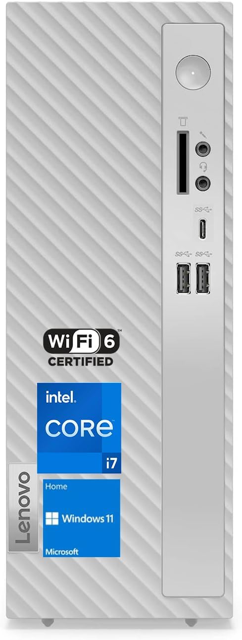 Lenovo IdeaCentre 12th Generation Tower Desktop, Intel 12 Core i7-12700k Processor, SD Card Reader, HDMI, VGA, Wi-Fi 6, Windows 11 Home (Core i7 Processor, 64GB RAM | 1TB SSD)