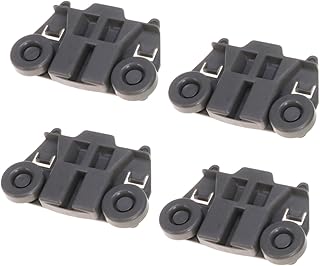 HONMEET 4Pcs Rodas De Máquina De Lavar Louça Peças De Rack Inferior Para Máquina De Lavar Louça Rolo De Rack Inferior Conjunto De Rack De Máquina De Lavar Louça Rodas De Máquina De Lavar