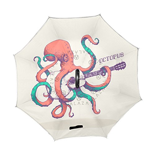 Top Carpenter Guarda-chuvas invertidos de camada dupla para brincar de polvo com alça em forma de C