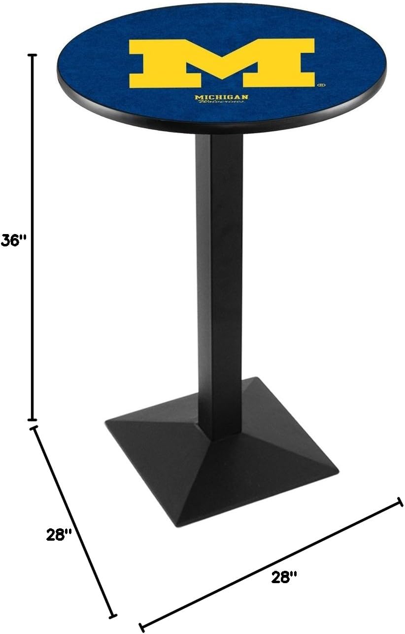 Holland Bar Stool Co. L217-36" Black Wrinkle Michigan Pub Table