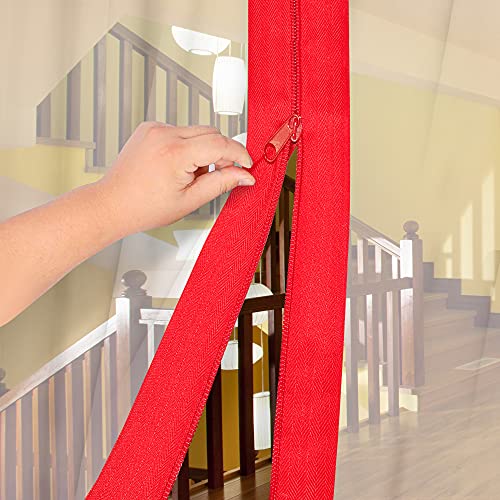 [Adhesive Zipper] Yusoi 2 Pack HeavyDuty Zipper for Dust Barriers