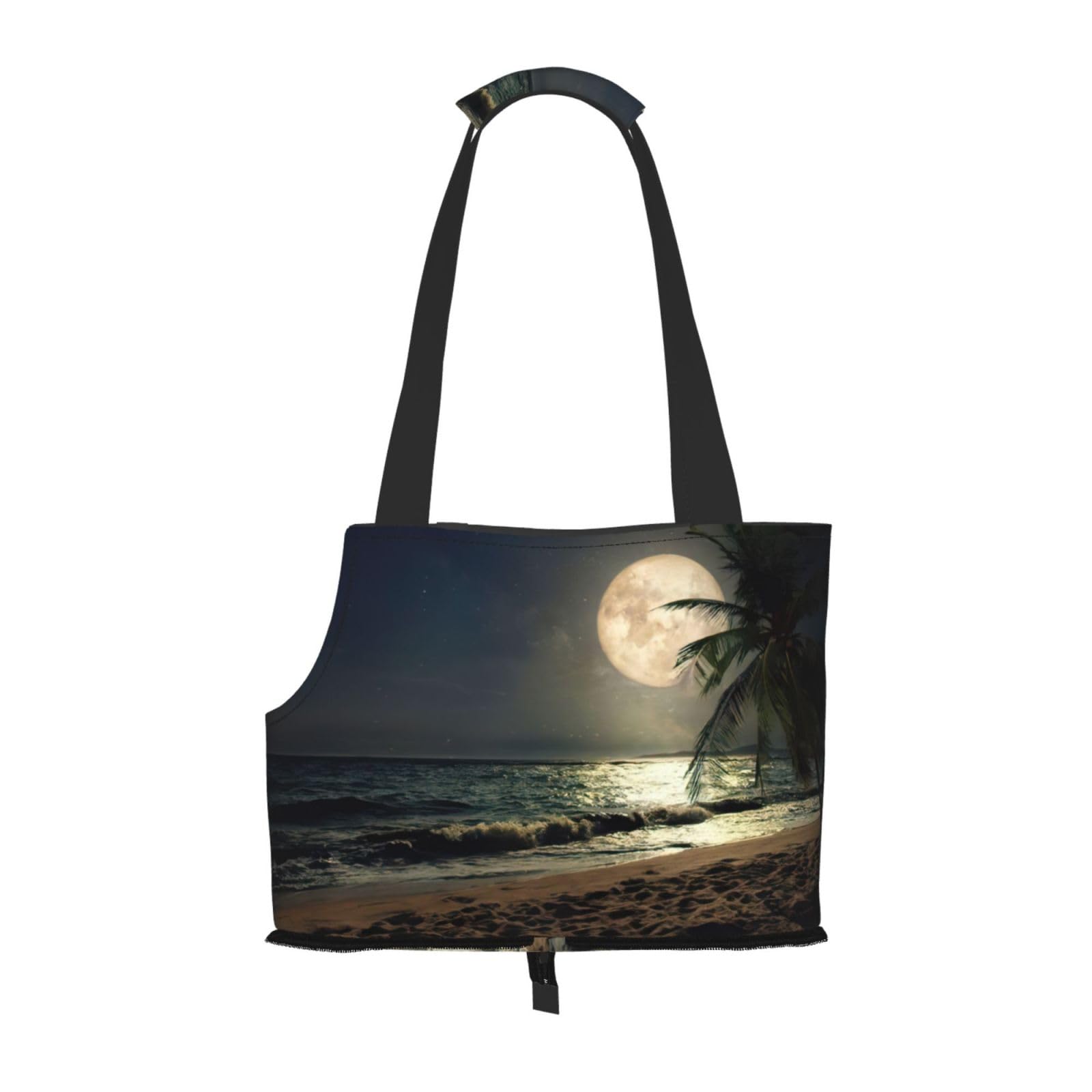 Sac pour petit chien et chat motif palmier pleine lune nuit &eacute;toil&eacute;e